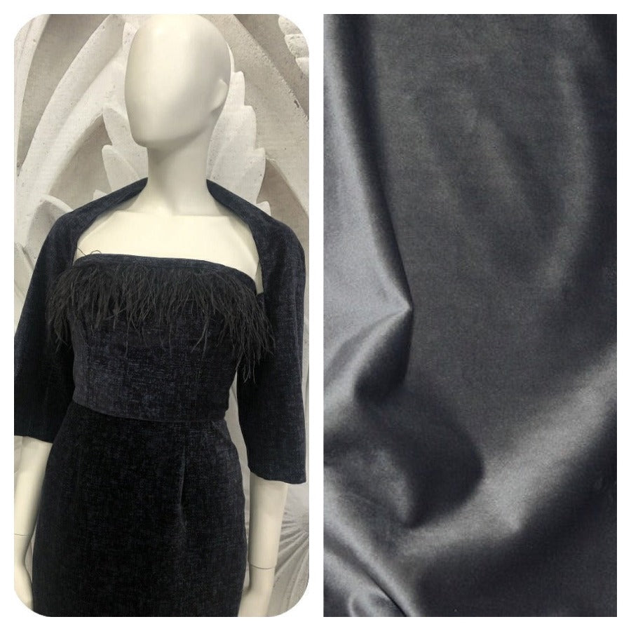 Abito tubino Christy in velluto vintagestyle anni 50