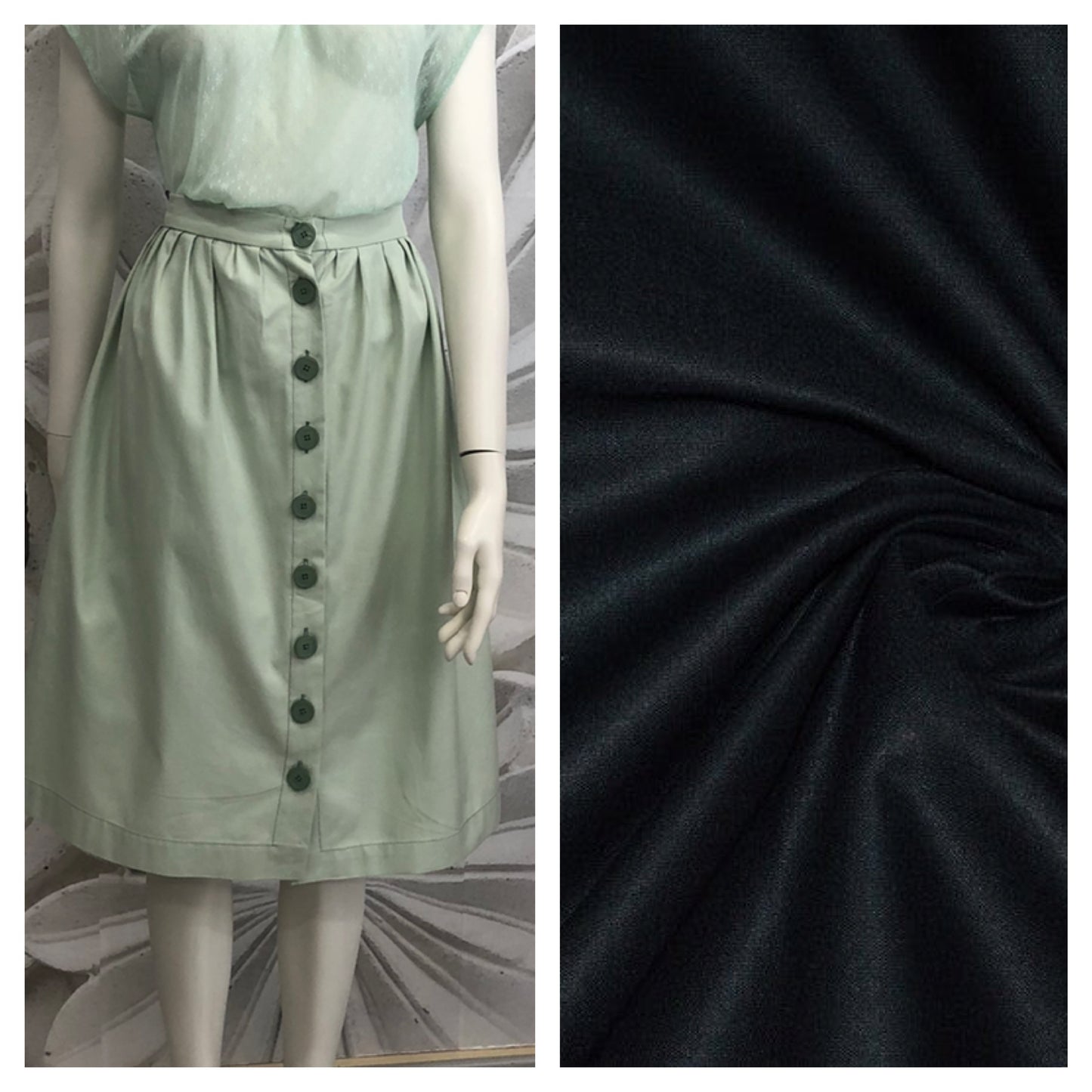 Gonna Audrey basic in cotone