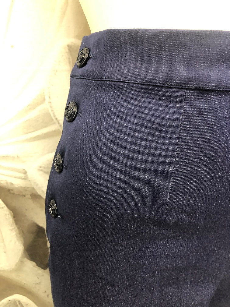 Pantalone jeans Milly dettaglio bottone