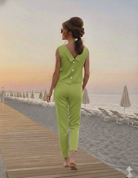 Completo Christy con pantalone Capri in cotone