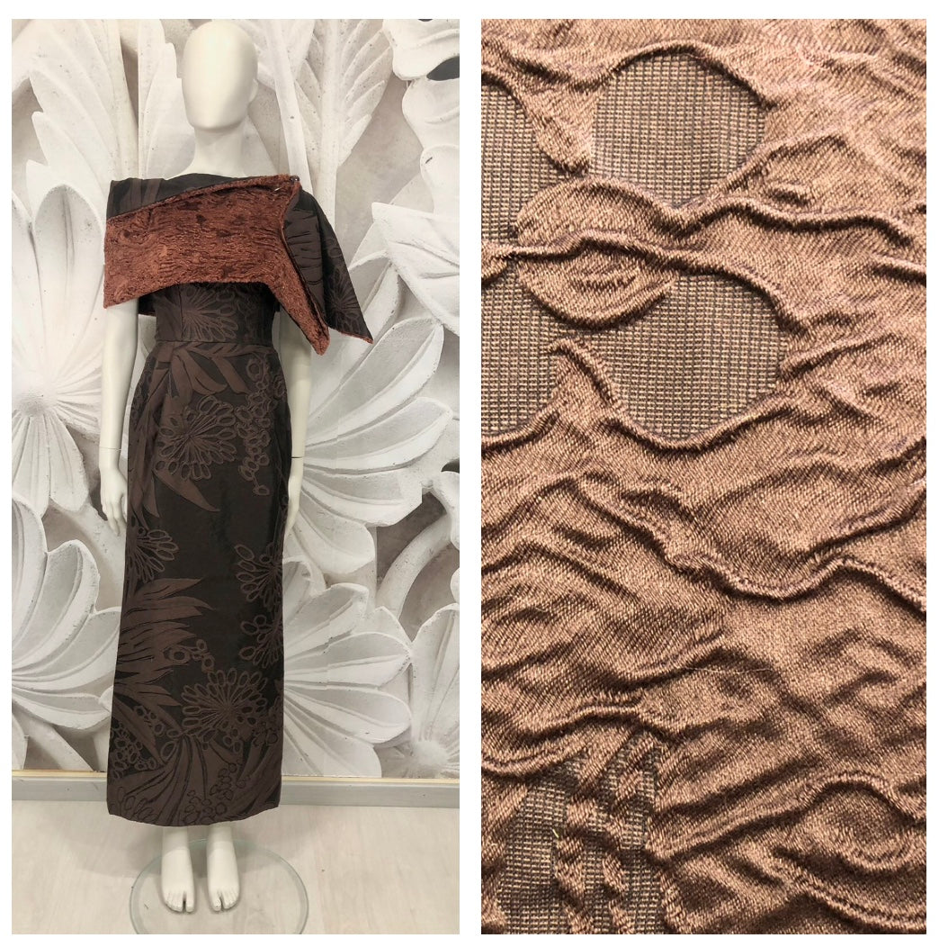 Abito Betzy lungo in broccato