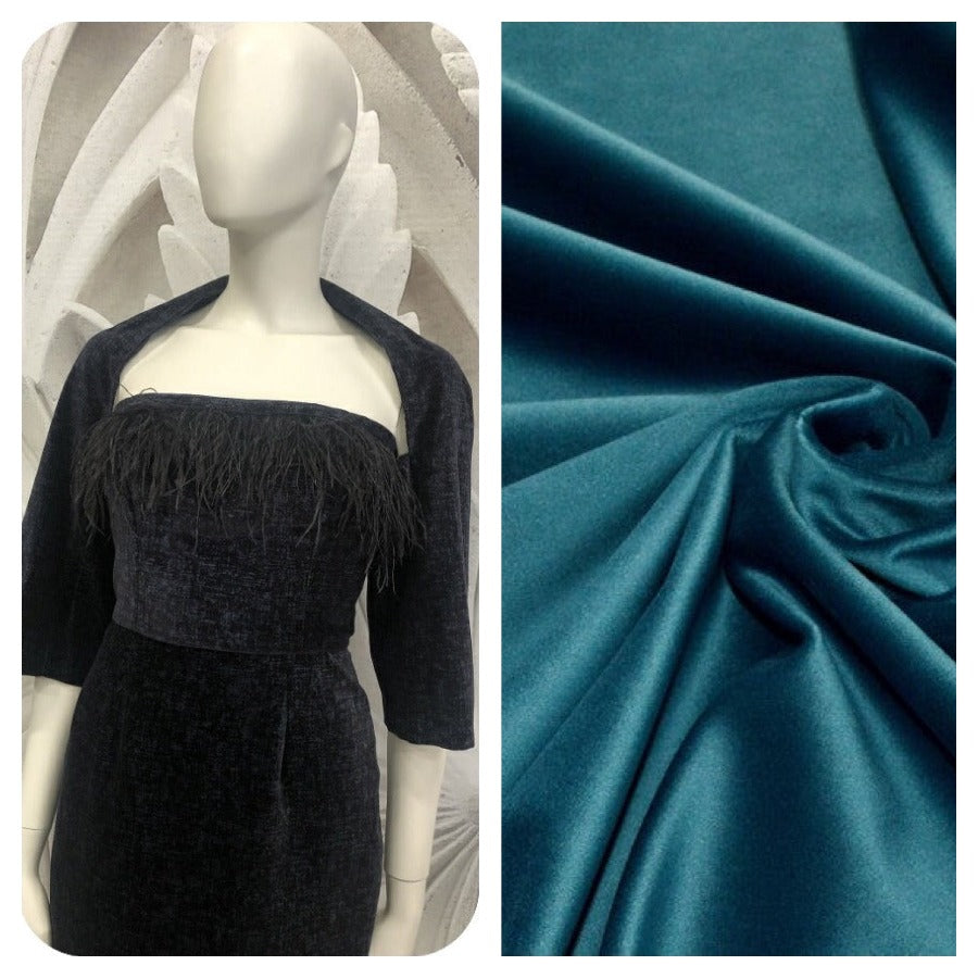 Abito tubino Christy in velluto vintagestyle anni 50