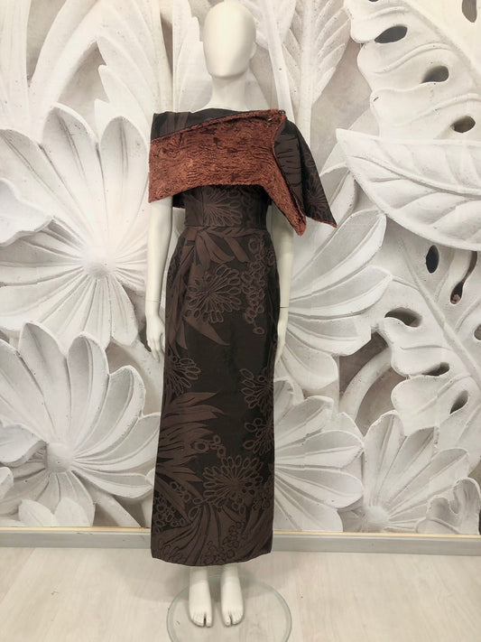 Abito Betzy lungo in broccato