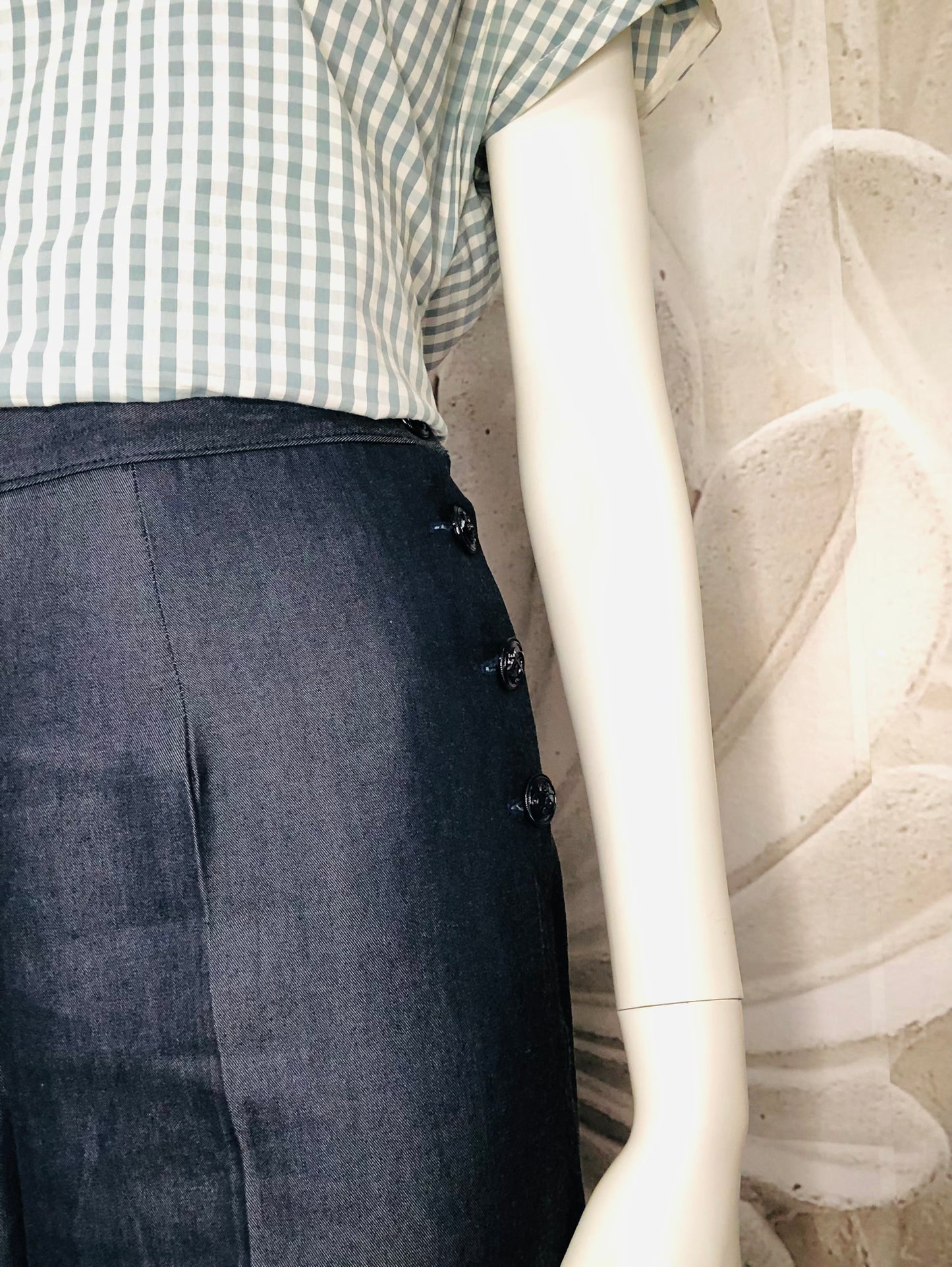 Pantalone jeans Milly  vintagestyle anni 40