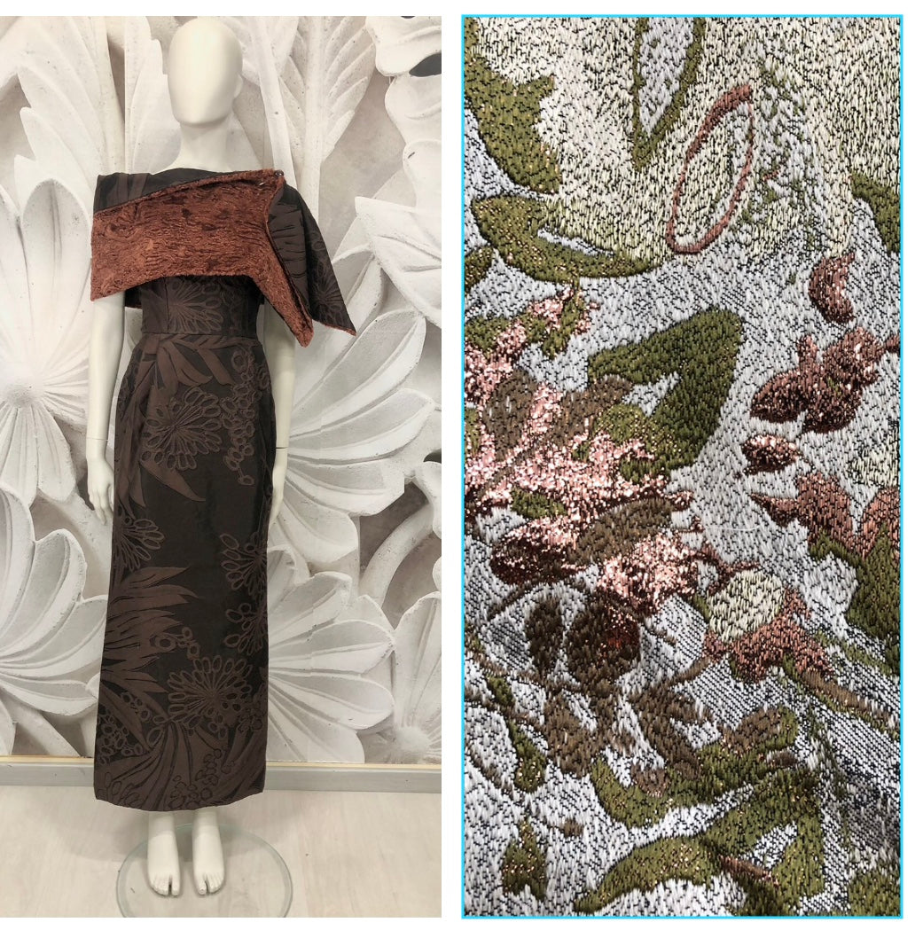Abito Betzy lungo in broccato