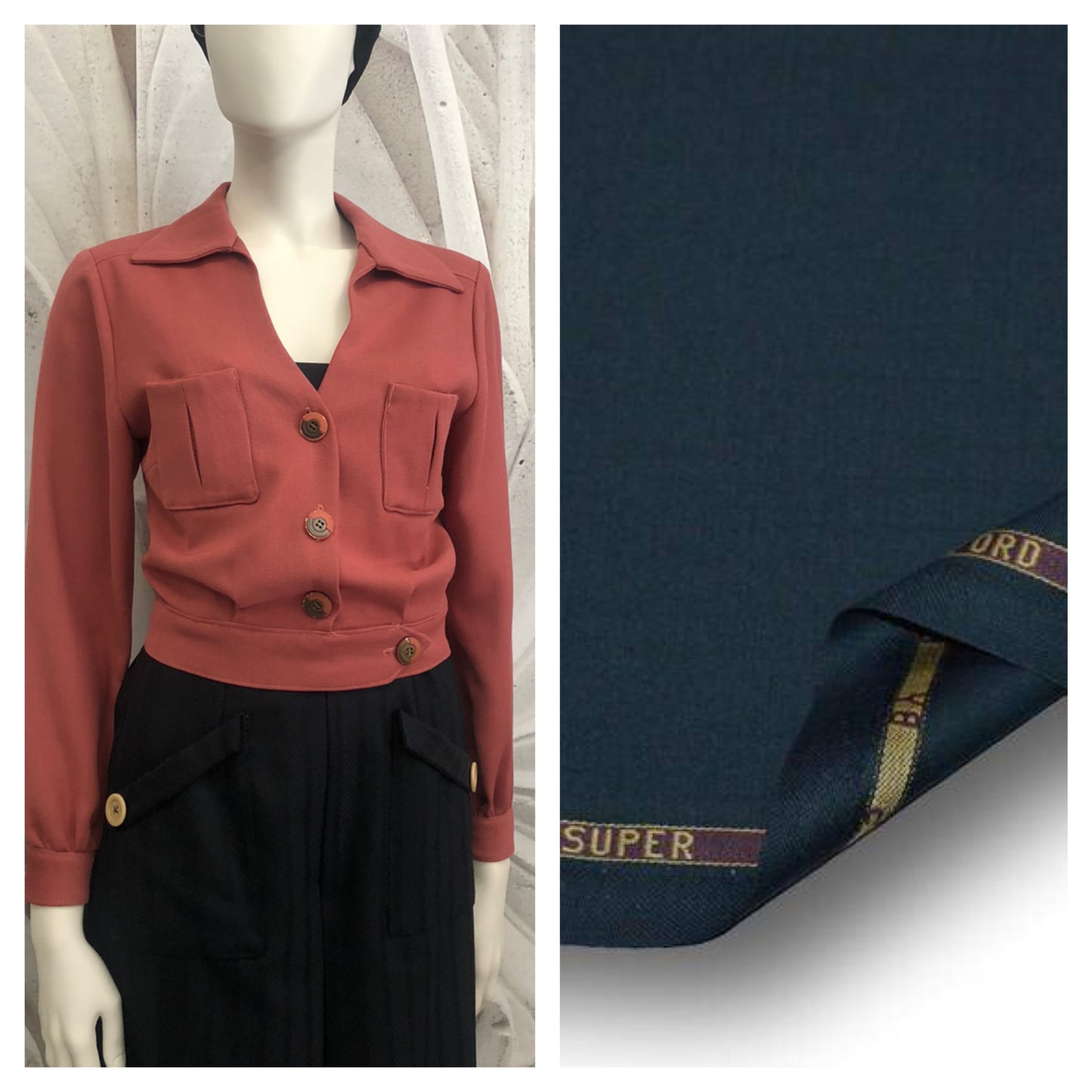 Giacchino Milly in lana tasmania vintagestyle anni 30