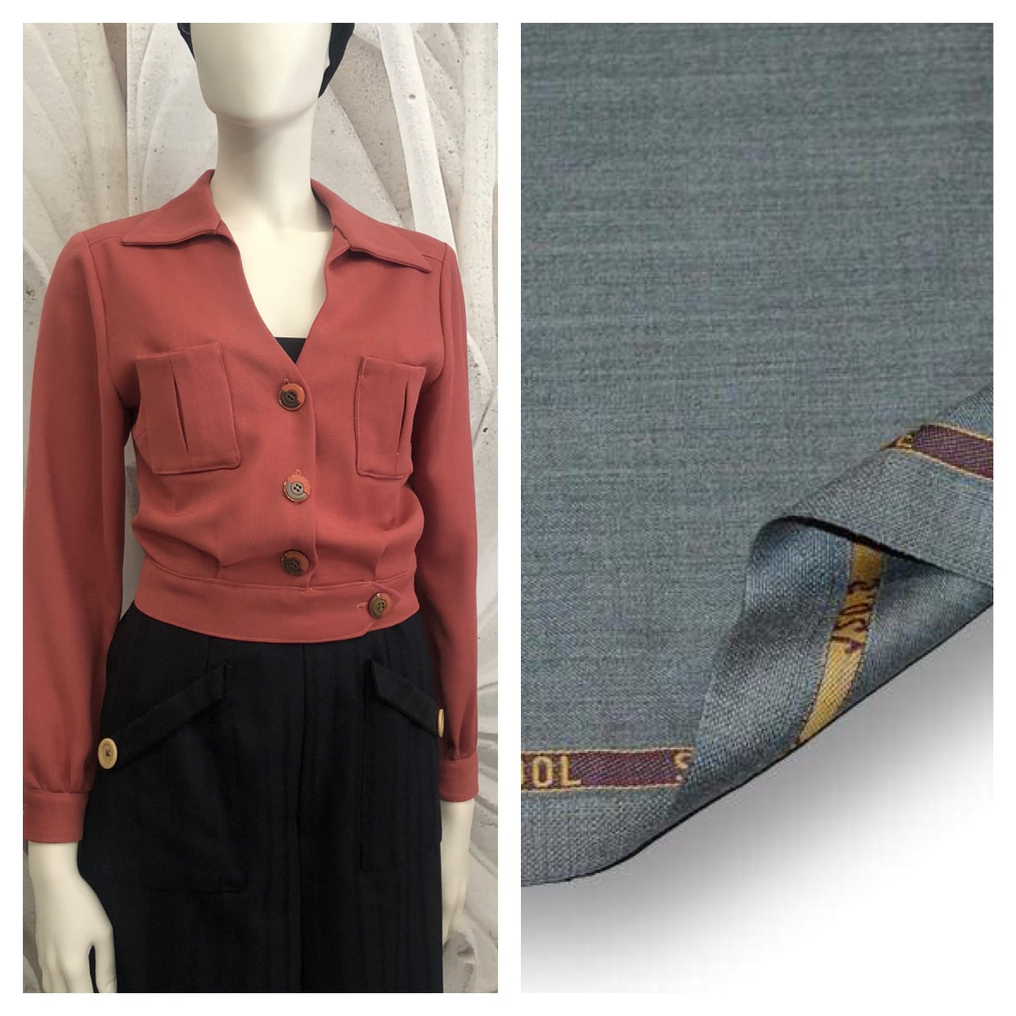 Giacchino Milly in lana tasmania vintagestyle anni 30