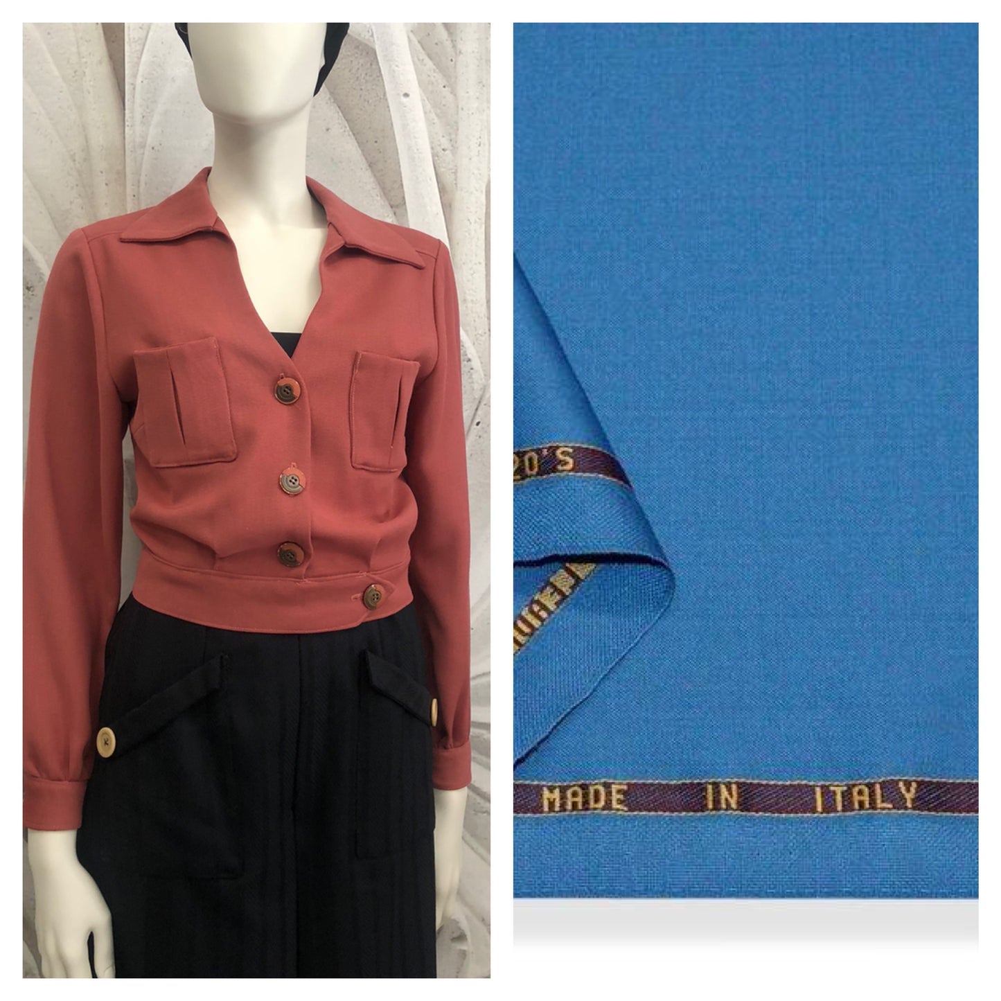 Giacchino Milly in lana tasmania vintagestyle anni 30