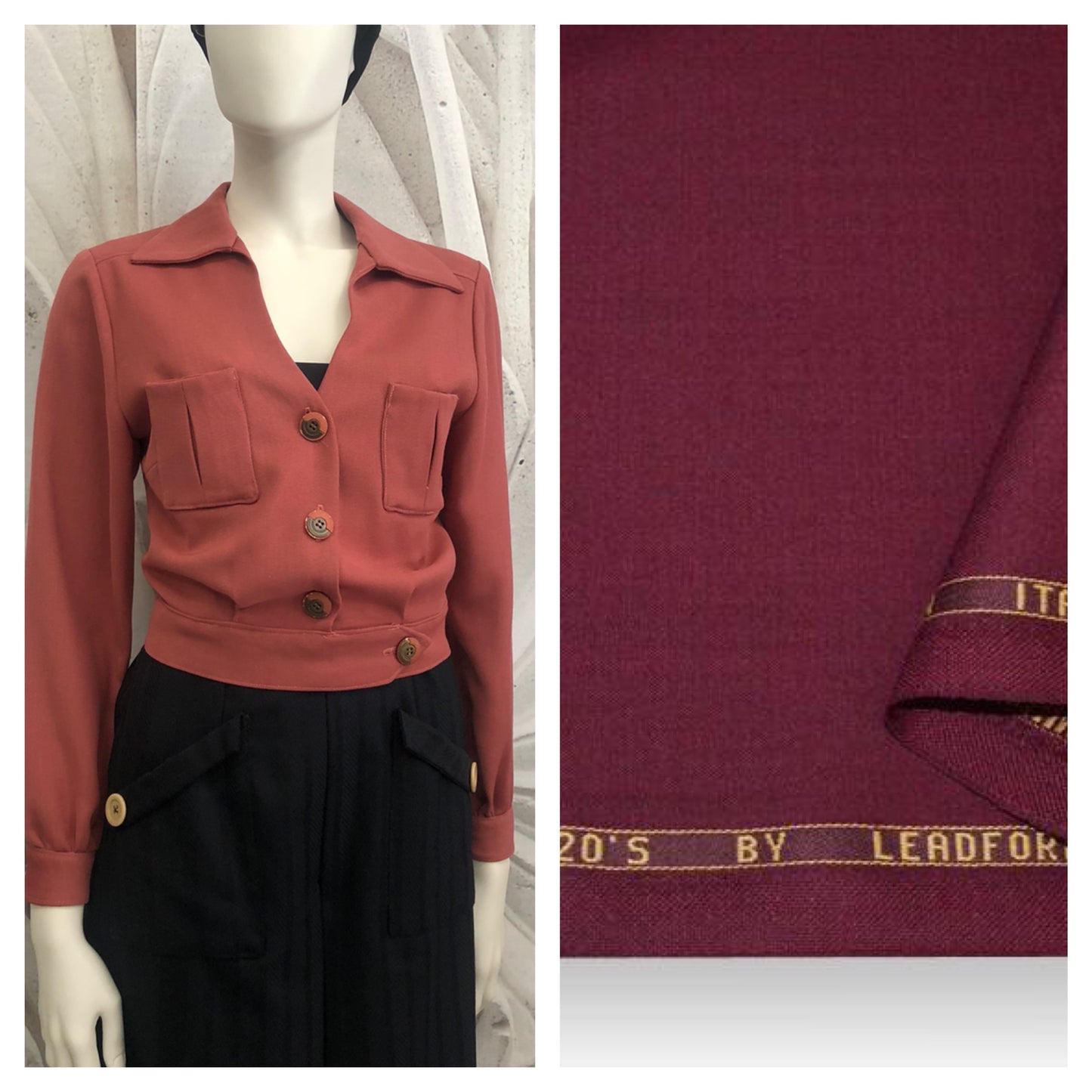 Giacchino Milly in lana tasmania vintagestyle anni 30