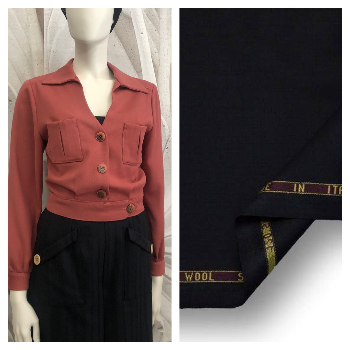 Giacchino Milly in lana tasmania vintagestyle anni 30