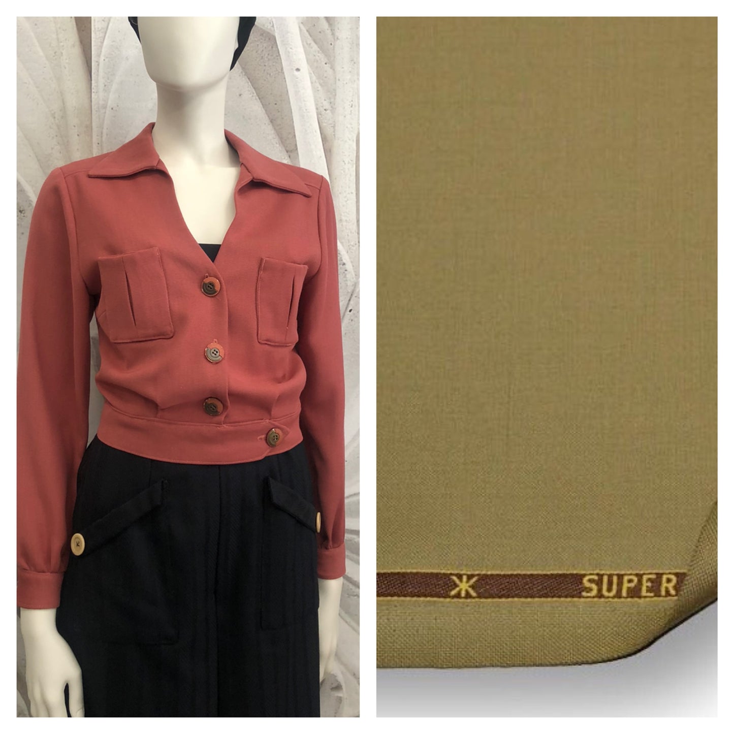 Giacchino Milly in lana tasmania vintagestyle anni 30