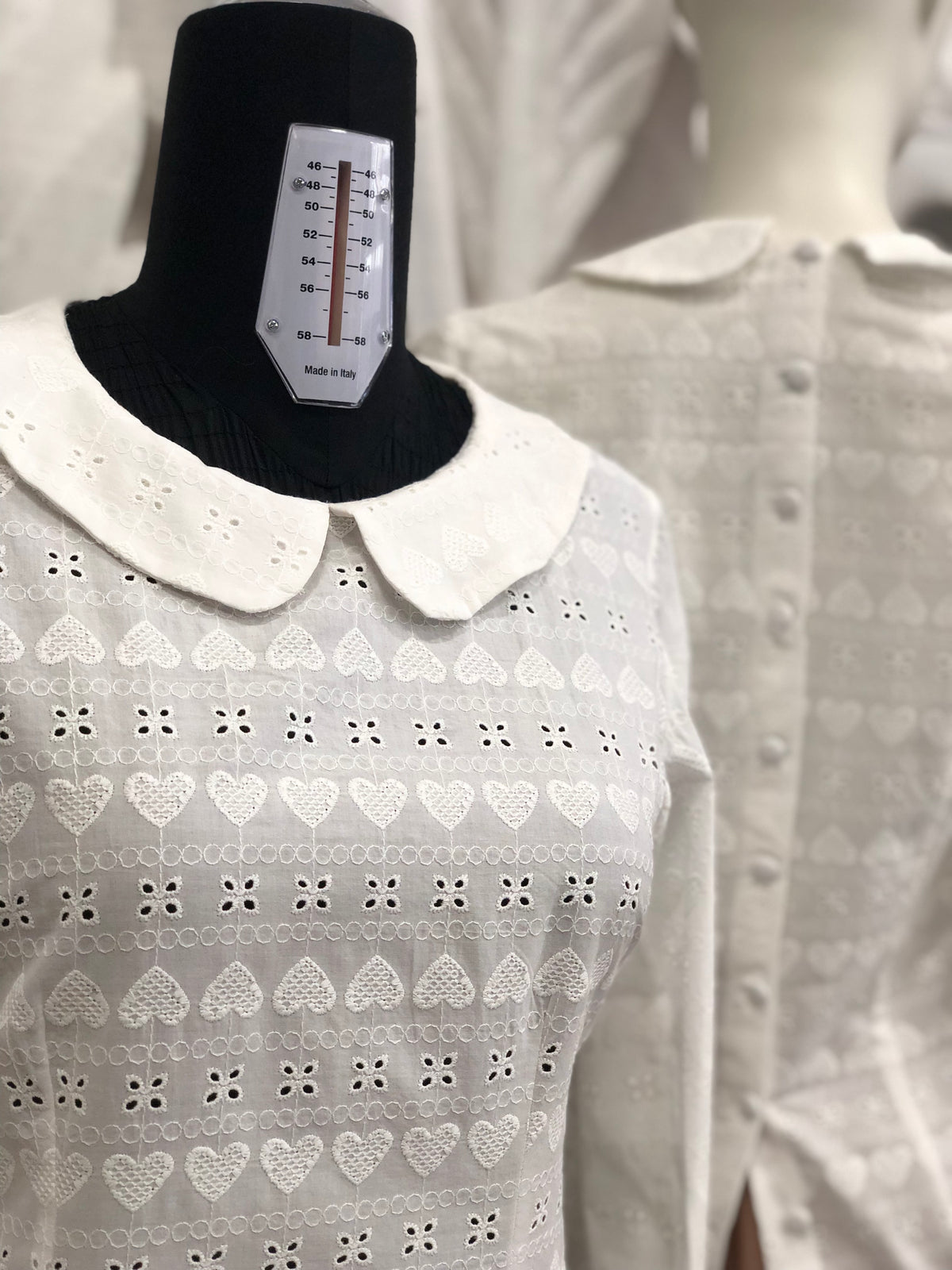Camicia Katy in pizzo sangallo vintagestyle anni 30 su misura