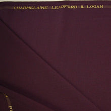 Carica l&#39;immagine nel visualizzatore di Gallery, Lana charmelaine bordeaux peso 430gr per realizzare gonna longuette vintage style anni 30, allacciatura con bottoni laterale
