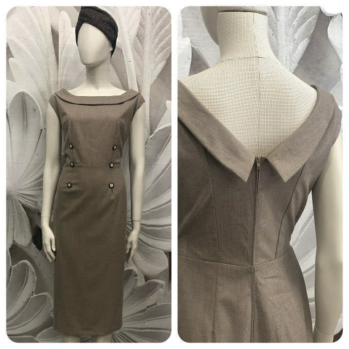Abito tubino Christy flanella vintagestyle tg 46