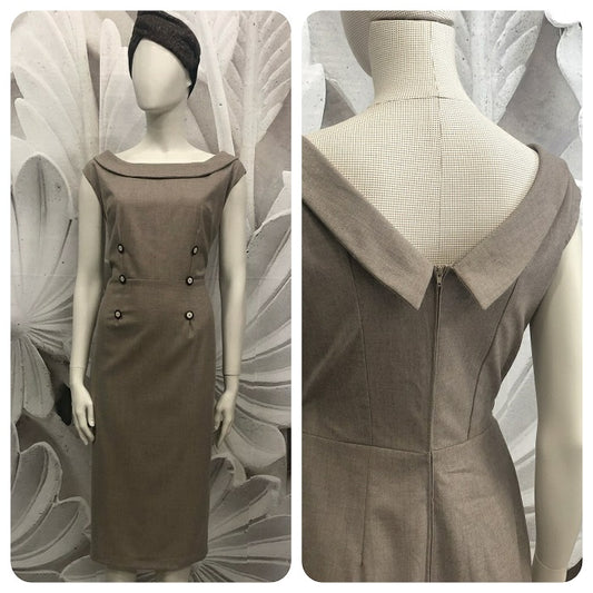 Abito tubino Christy flanella vintagestyle tg 46