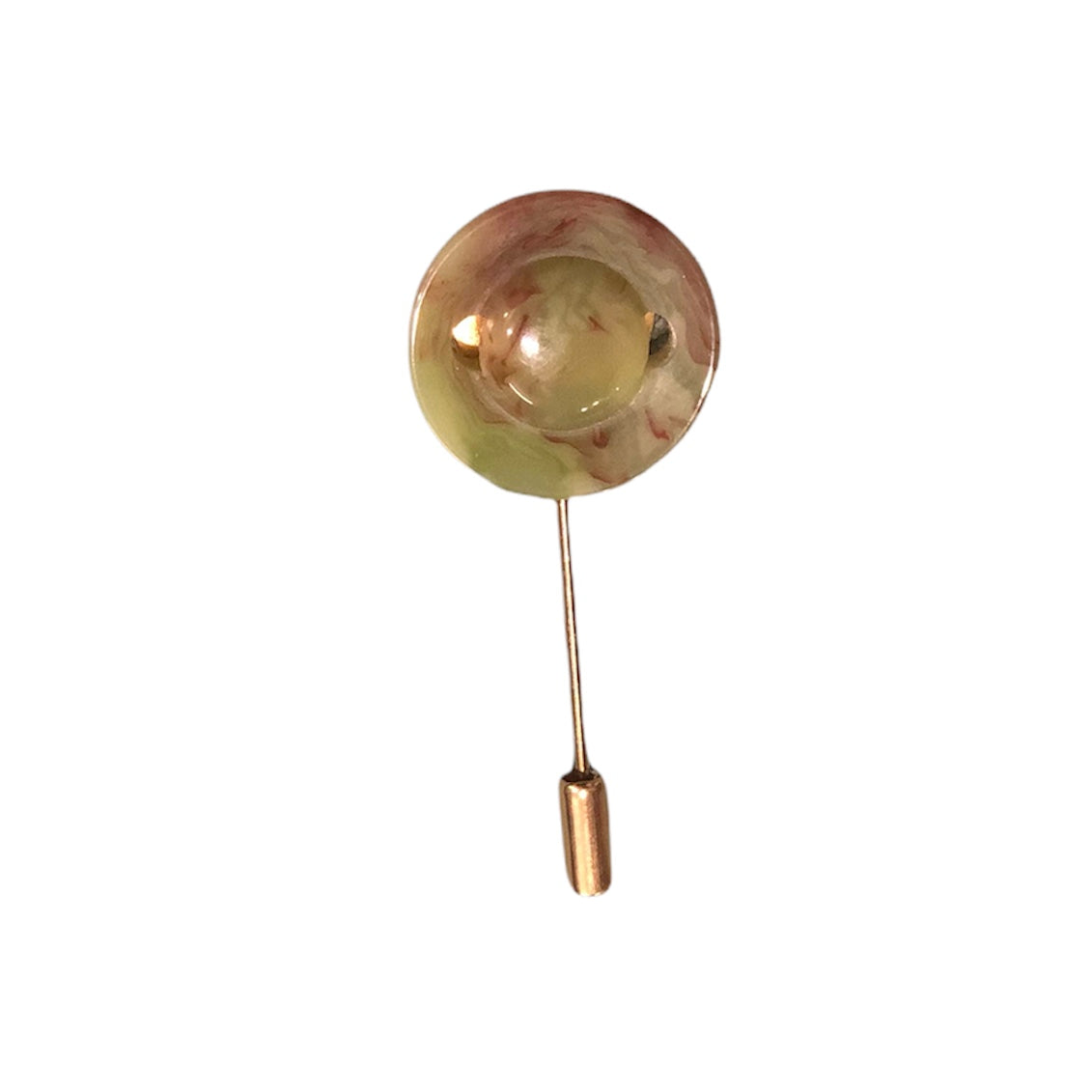 Spilla realizzata con bottone vintage