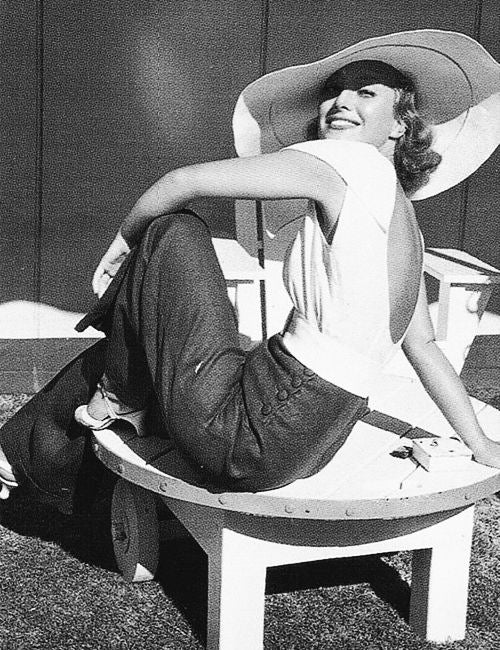 Pantalone Milly vita alta foto vintage di ispirazione