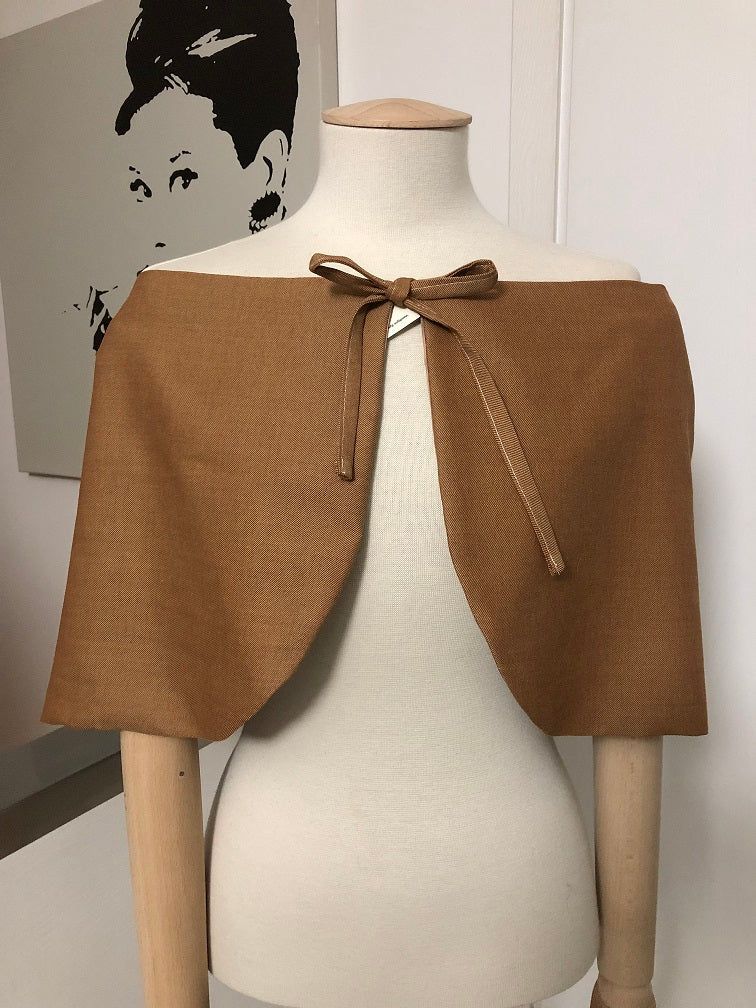 MANTELLINA PARIS in lana ruggine