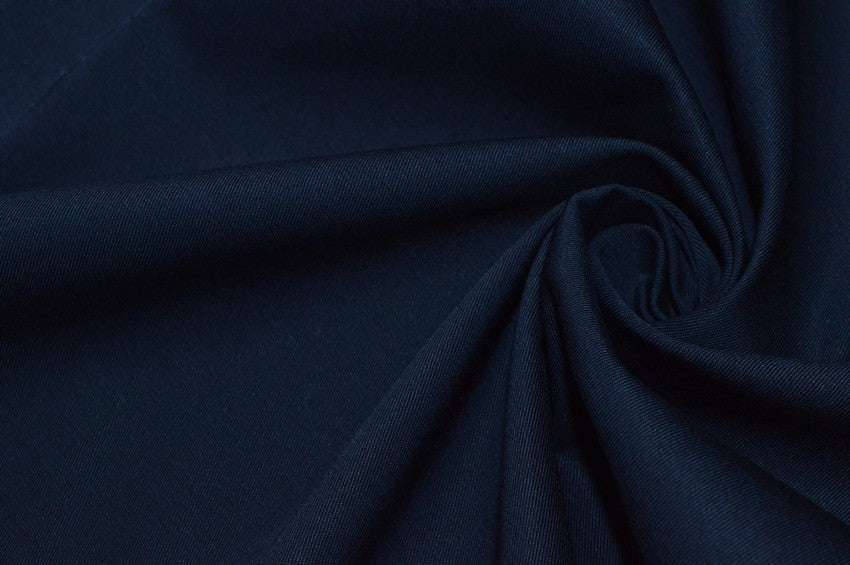 tessuto gabardine di cotone blu per realizzare il giacchino milly corto 