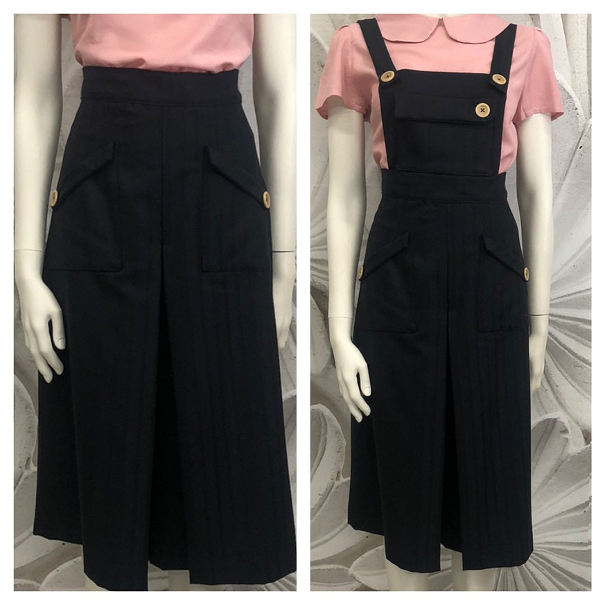 Gonna pantalone salopette greta in lana tasmania vintagestyle anni 30 su misura