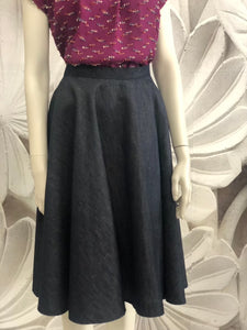 Gonna a ruota Christy in jeans vintagestyle anni 50