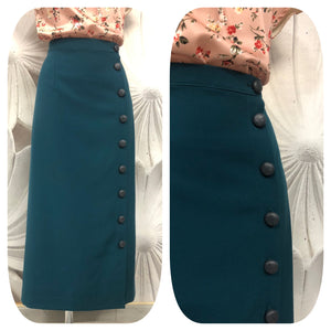 Gonna longuette in lana vintagestyle anni 30