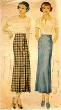 Carica l&#39;immagine nel visualizzatore di Gallery, Gonna longuette in lana vintagestyle anni 30
