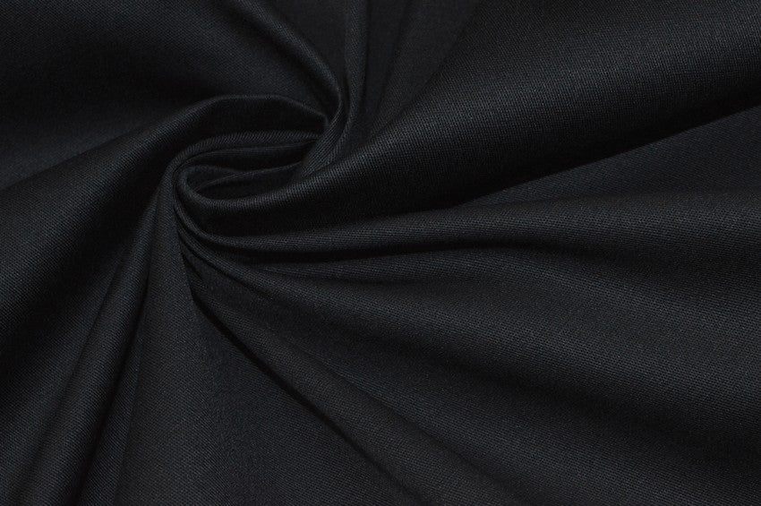 tessuto gabardine di cotone nero per realizzare il giacchino milly corto 